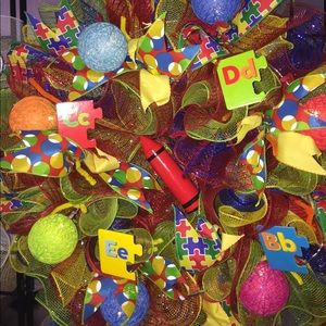 Autism Awareness Wreath💥SOLD💥